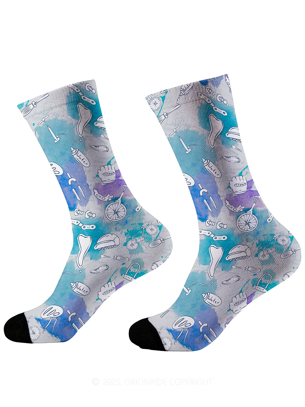 Orionride Ink Parts Cycling Socks sold by Orionride