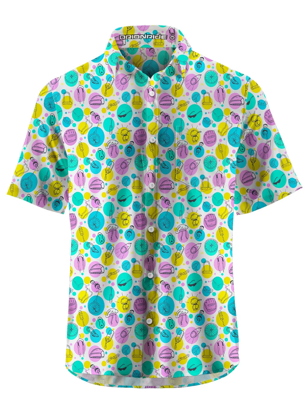 Orionride Colorful Equipment Zipper Pockets Ultra Lightweight Short Sleeves Gravel Shirt sold by Orionride