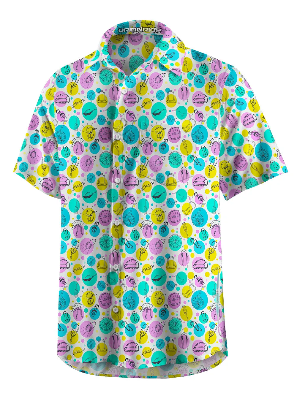 Orionride Colorful Equipment Zipper Pockets Ultra Lightweight Short Sleeves Gravel Shirt sold by Orionride product image thumbnail 2