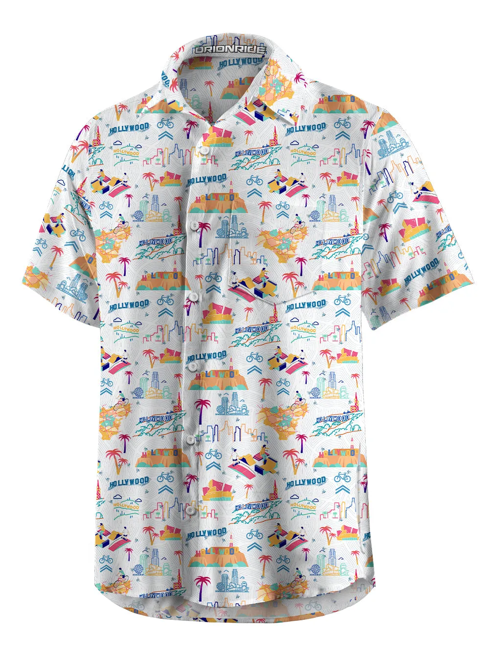 Orionride Los Angeles Stories Zipper Pockets Ultra Lightweight Short Sleeves Gravel Shirt sold by Orionride product image thumbnail 2