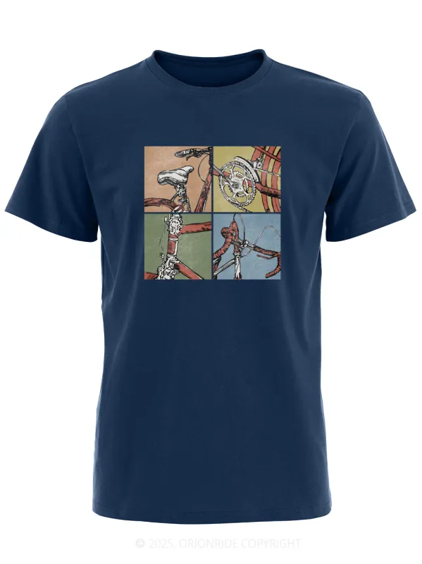 Orionride Parts Drawing Short Sleeves Bike T-Shirt sold by Orionride