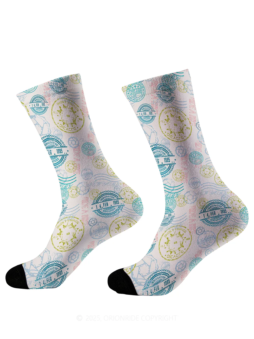 Orionride Color Stamp Cycling Socks sold by Orionride