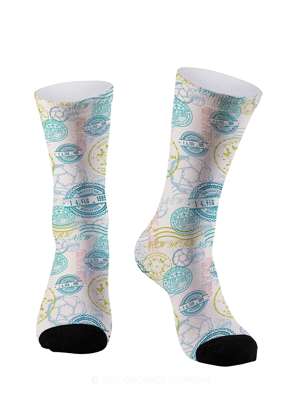 Orionride Color Stamp Cycling Socks sold by Orionride product image thumbnail 2