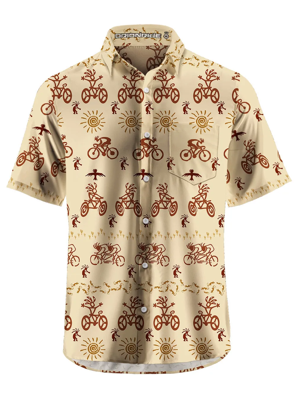 Orionride Bicycle Feast Zipper Pockets Ultra Lightweight Short Sleeves Gravel Shirt sold by Orionride