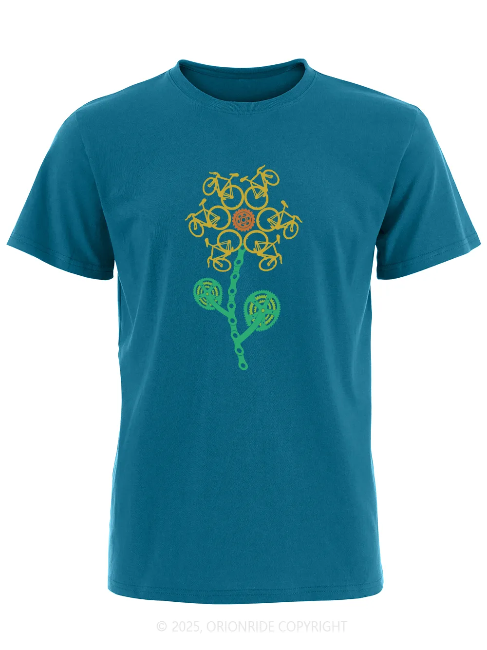 Orionride Sunflower Cycling Short Sleeves Bike T-Shirt sold by Orionride product image thumbnail 3