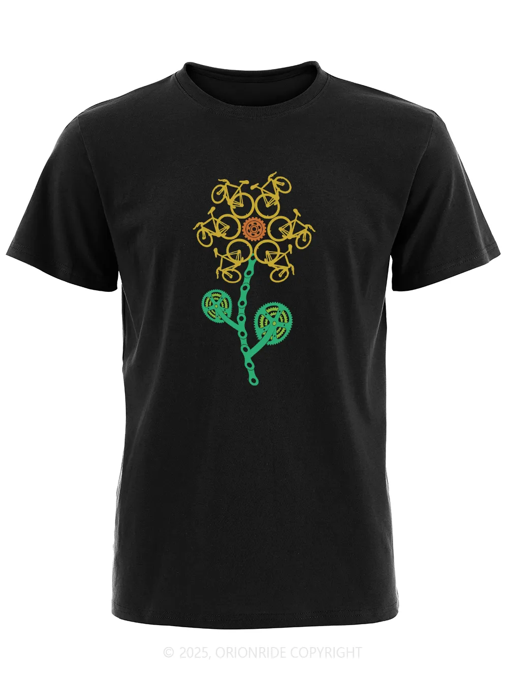 Orionride Sunflower Cycling Short Sleeves Bike T-Shirt sold by Orionride