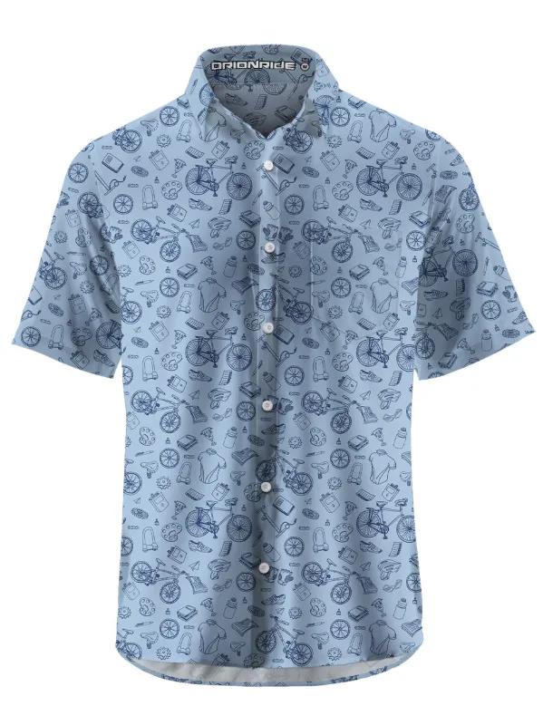 Orionride Journey of Life Zipper Pockets Ultra Lightweight Short Sleeves Gravel Shirt sold by Orionride