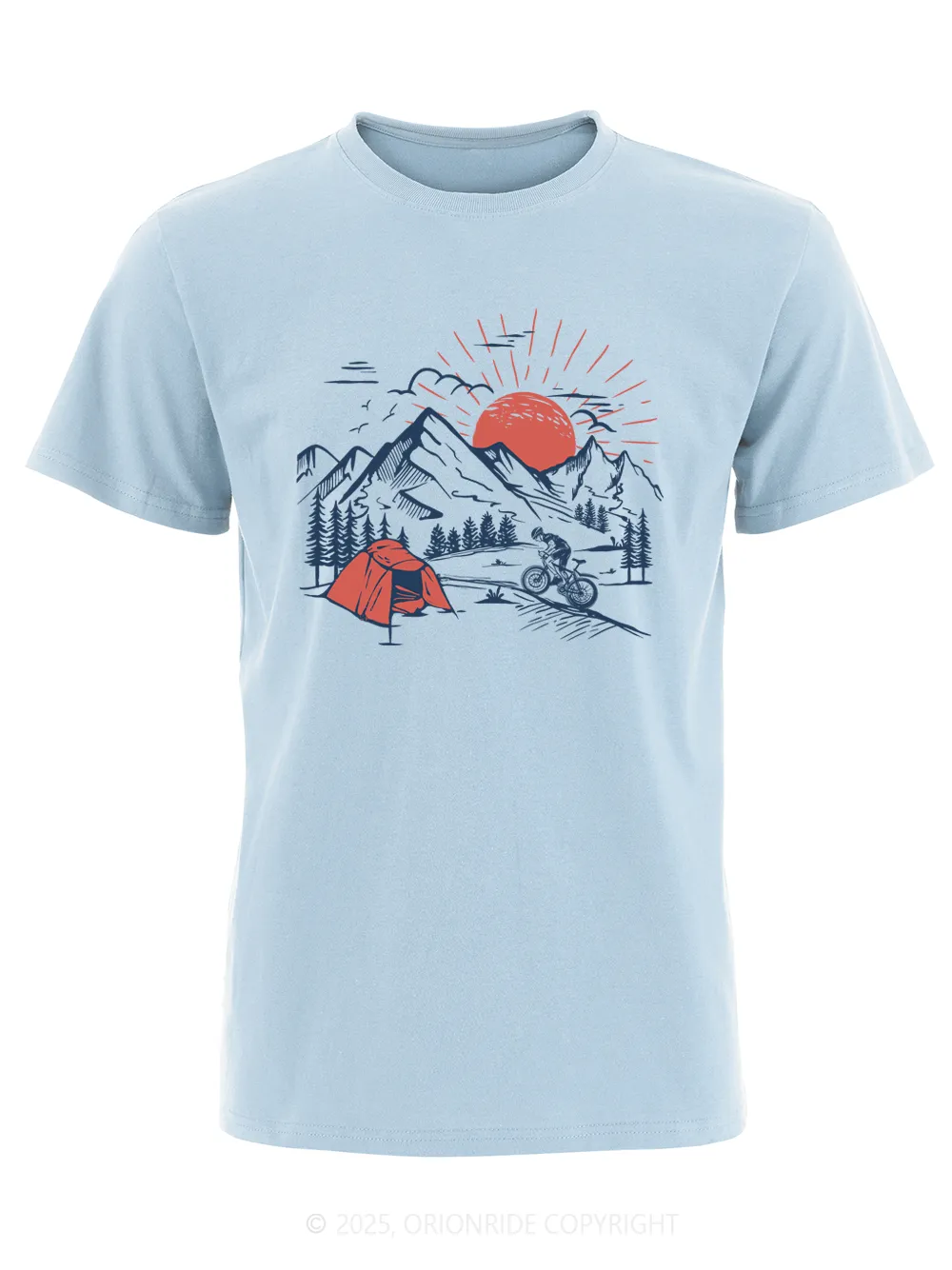 Orionride Outdoor Camping Short Sleeves Bike T-Shirt sold by Orionride product image thumbnail 3