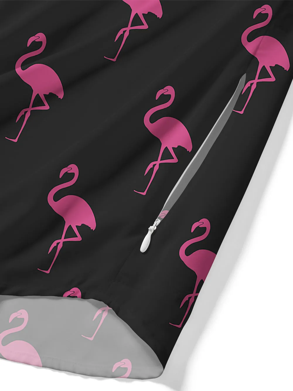 Orionride Flamingo Zipper Pockets Ultra Lightweight Short Sleeves Gravel Shirt sold by Orionride product image thumbnail 5