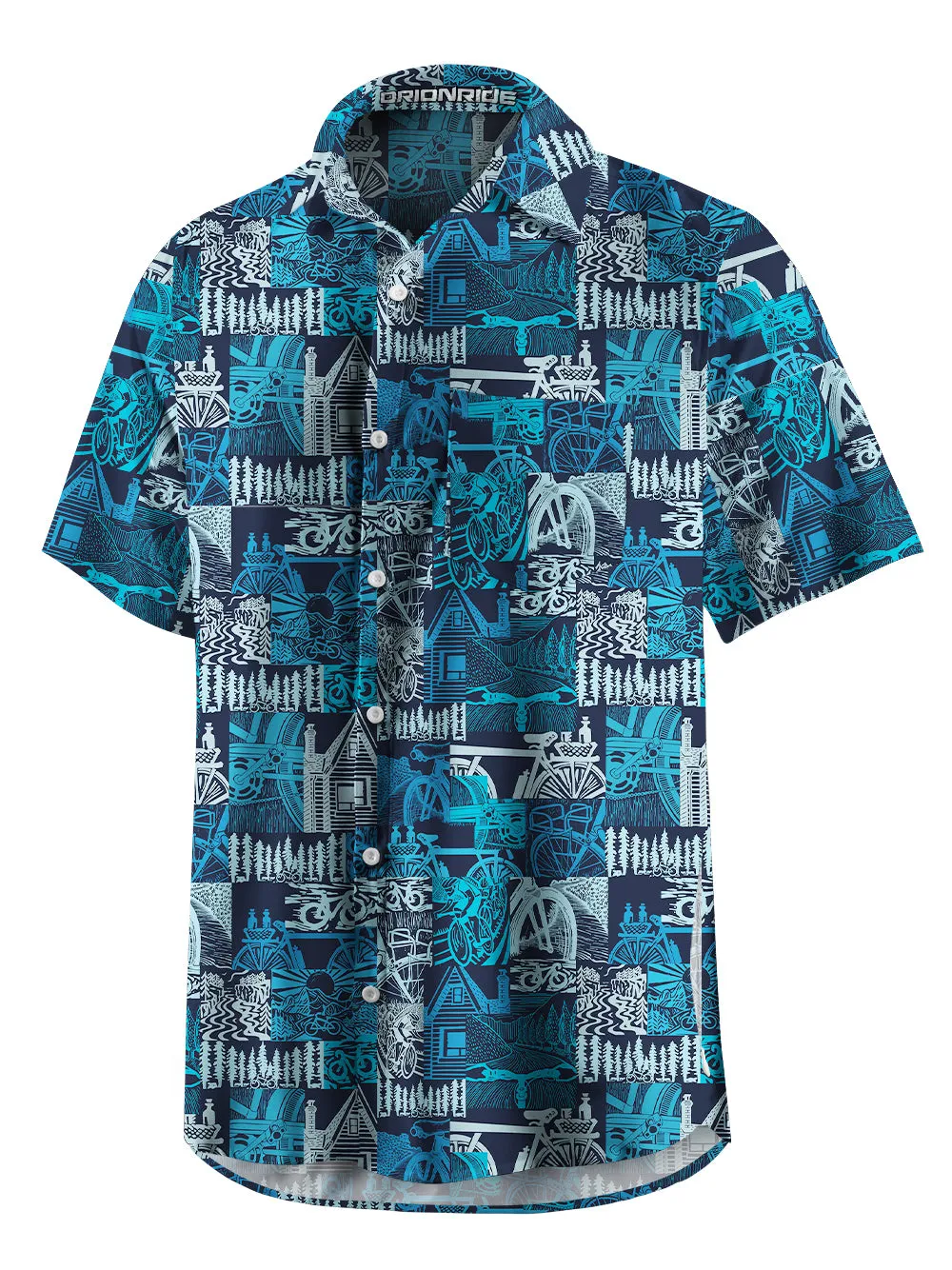 Orionride Cycling Scene Zipper Pockets Ultra Lightweight Short Sleeves Gravel Shirt sold by Orionride product image thumbnail 2