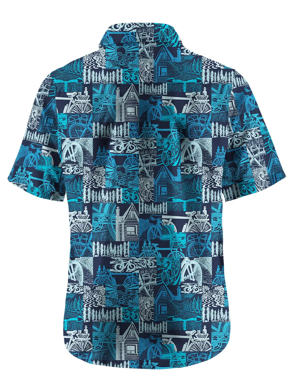 Orionride Cycling Scene Zipper Pockets Ultra Lightweight Short Sleeves Gravel Shirt sold by Orionride product image thumbnail 3