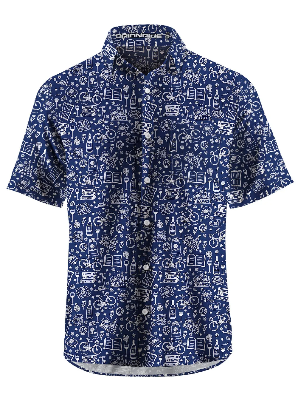 Orionride Cycling Club Zipper Pockets Ultra Lightweight Short Sleeves Gravel Shirt sold by Orionride product image thumbnail 2