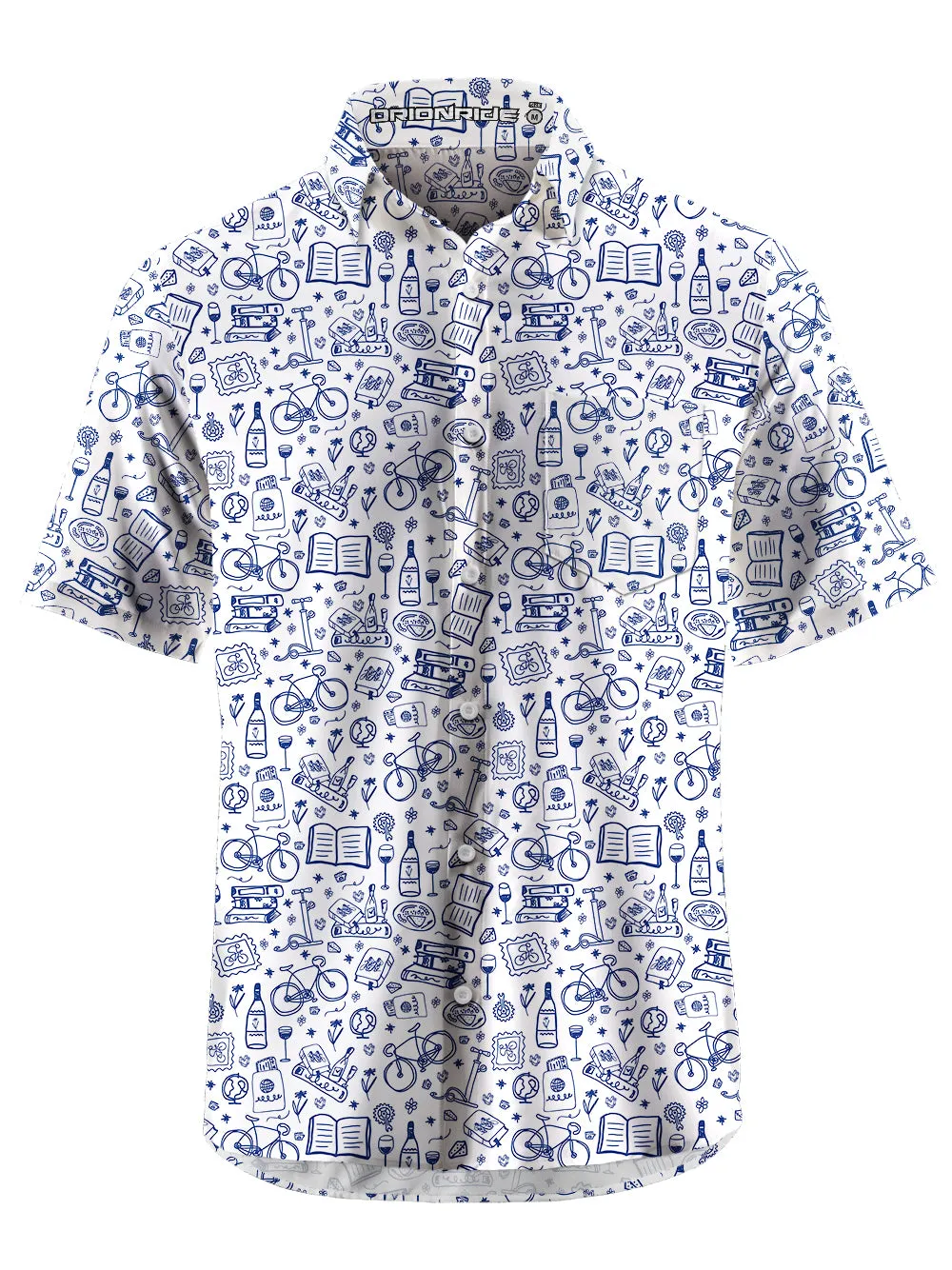 Orionride Cycling Club Zipper Pockets Ultra Lightweight Short Sleeves Gravel Shirt sold by Orionride product image thumbnail 3