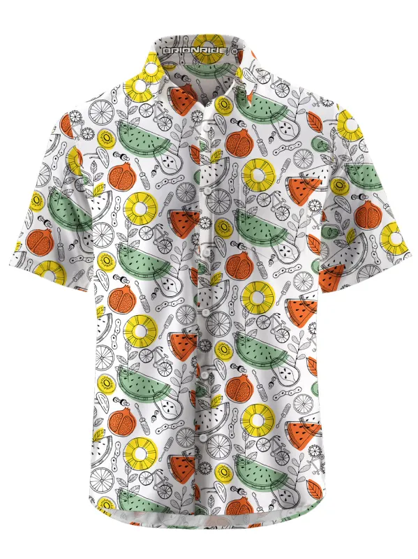 Orionride Fruit Parts Zipper Pockets Ultra Lightweight Short Sleeves Gravel Shirt sold by Orionride