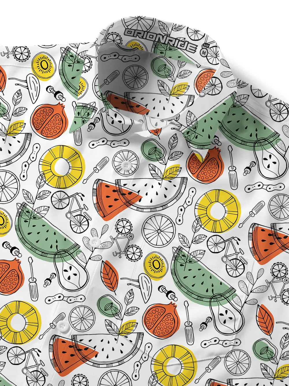 Orionride Fruit Parts Zipper Pockets Ultra Lightweight Short Sleeves Gravel Shirt sold by Orionride product image thumbnail 5
