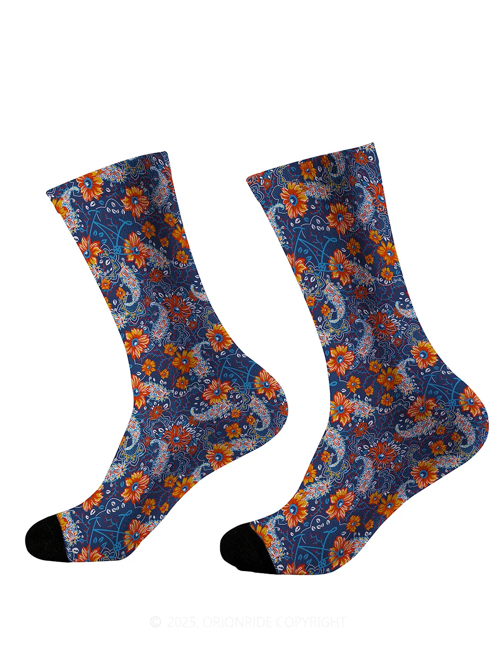 Orionride Sunset Garden Cycling Socks sold by Orionride