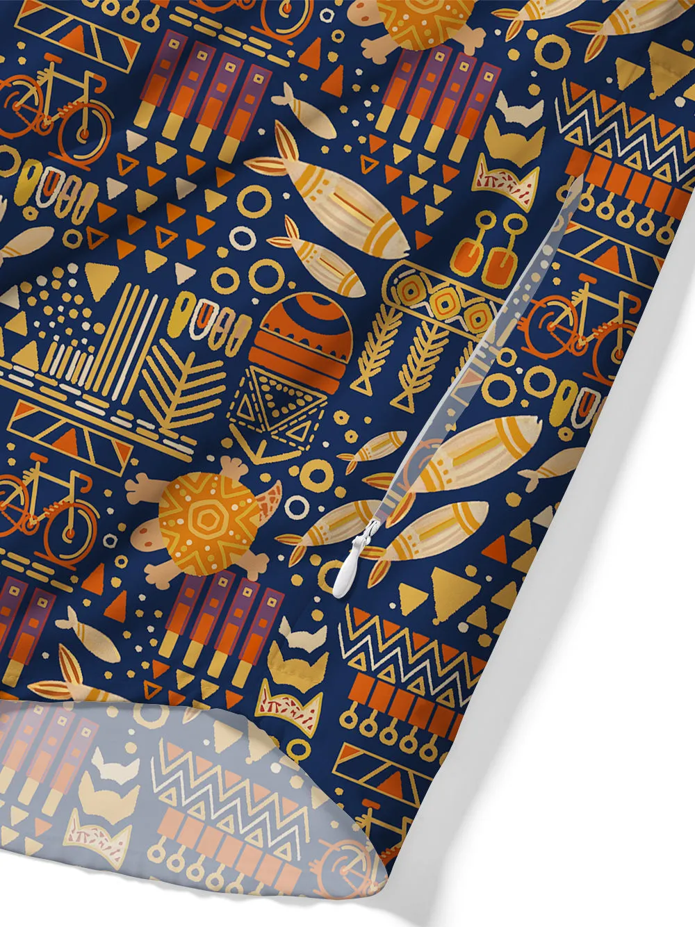 Orionride Bicycle And Fish Zipper Pockets Ultra Lightweight Short Sleeves Gravel Shirt sold by Orionride product image thumbnail 5