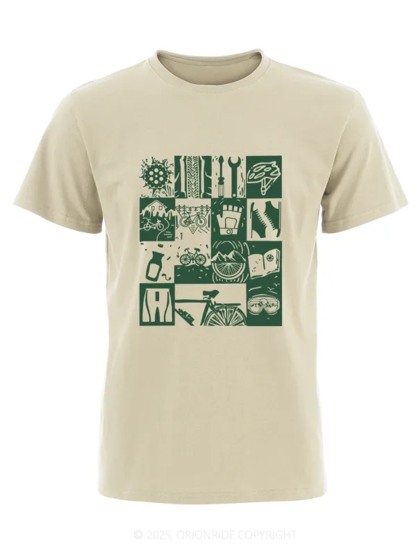 Orionride Short Sleeves Checkered Cycling Bike T-Shirt sold by Orionride