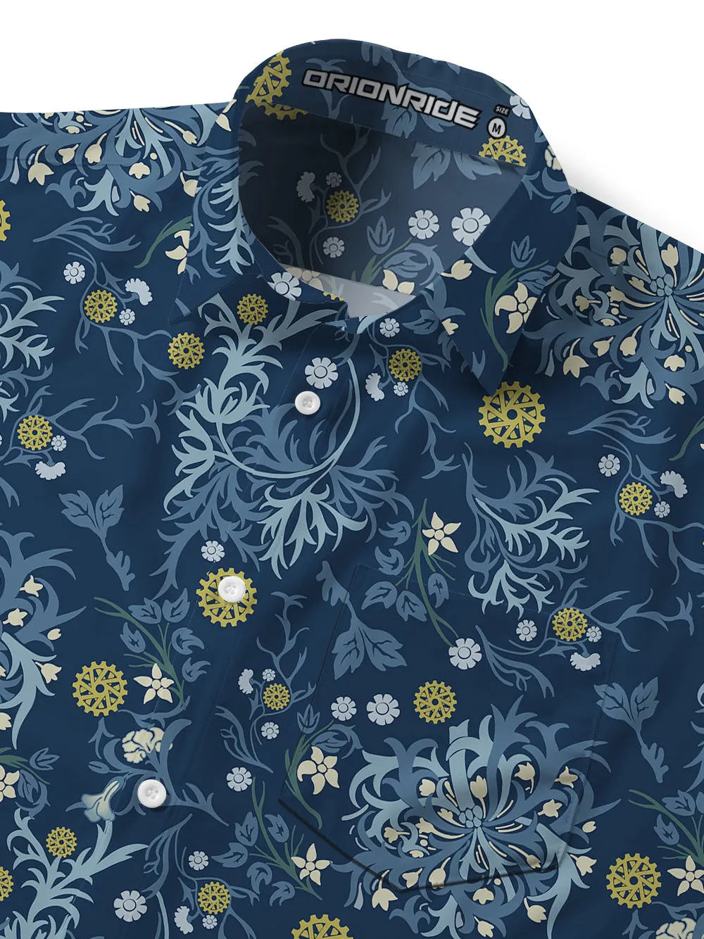 Orionride Leafy Gears Zipper Pockets Ultra Lightweight Short Sleeves Gravel Shirt sold by Orionride product image thumbnail 4