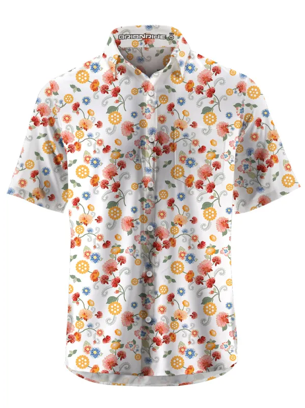 Orionride Color Gear Flower Zipper Pockets Ultra Lightweight Short Sleeves Gravel Shirt sold by Orionride