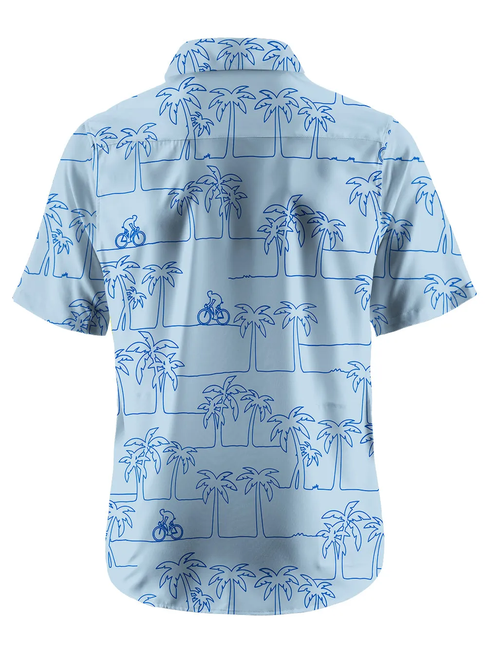 Orionride Coconut Tree Cycling Zipper Pockets Ultra Lightweight Short Sleeves Gravel Shirt sold by Orionride product image thumbnail 4