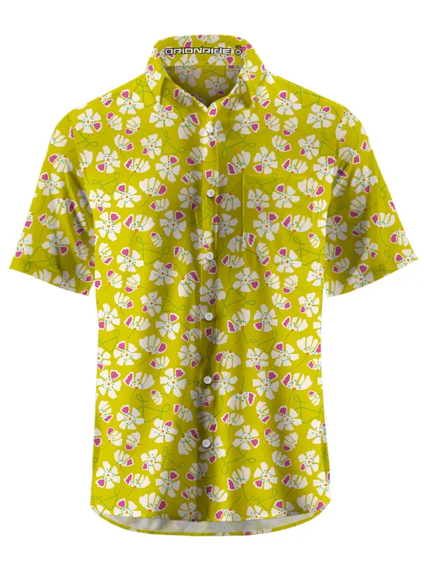 Orionride Flower Bicycle Zipper Pockets Ultra Lightweight Short Sleeves Gravel Shirt sold by Orionride