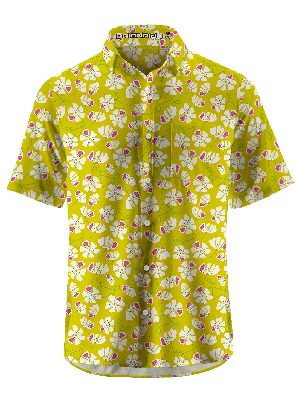 Orionride Flower Bicycle Zipper Pockets Ultra Lightweight Short Sleeves Gravel Shirt sold by Orionride