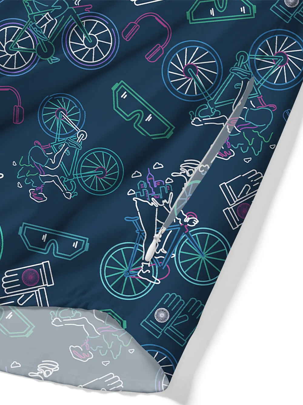 Orionride Cool Bicycles Zipper Pockets Ultra Lightweight Short Sleeves Gravel Shirt sold by Orionride product image thumbnail 5