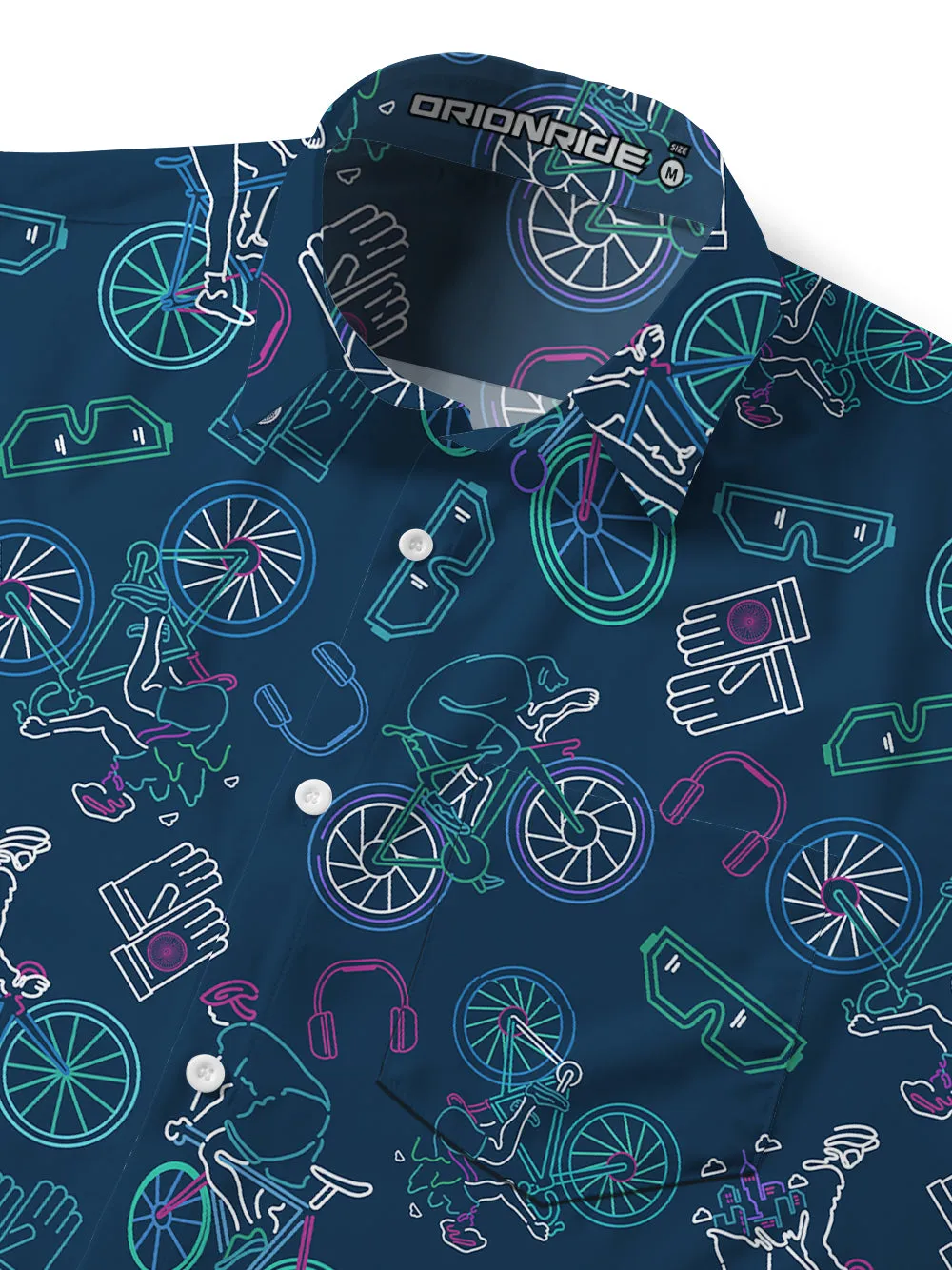 Orionride Cool Bicycles Zipper Pockets Ultra Lightweight Short Sleeves Gravel Shirt sold by Orionride product image thumbnail 4