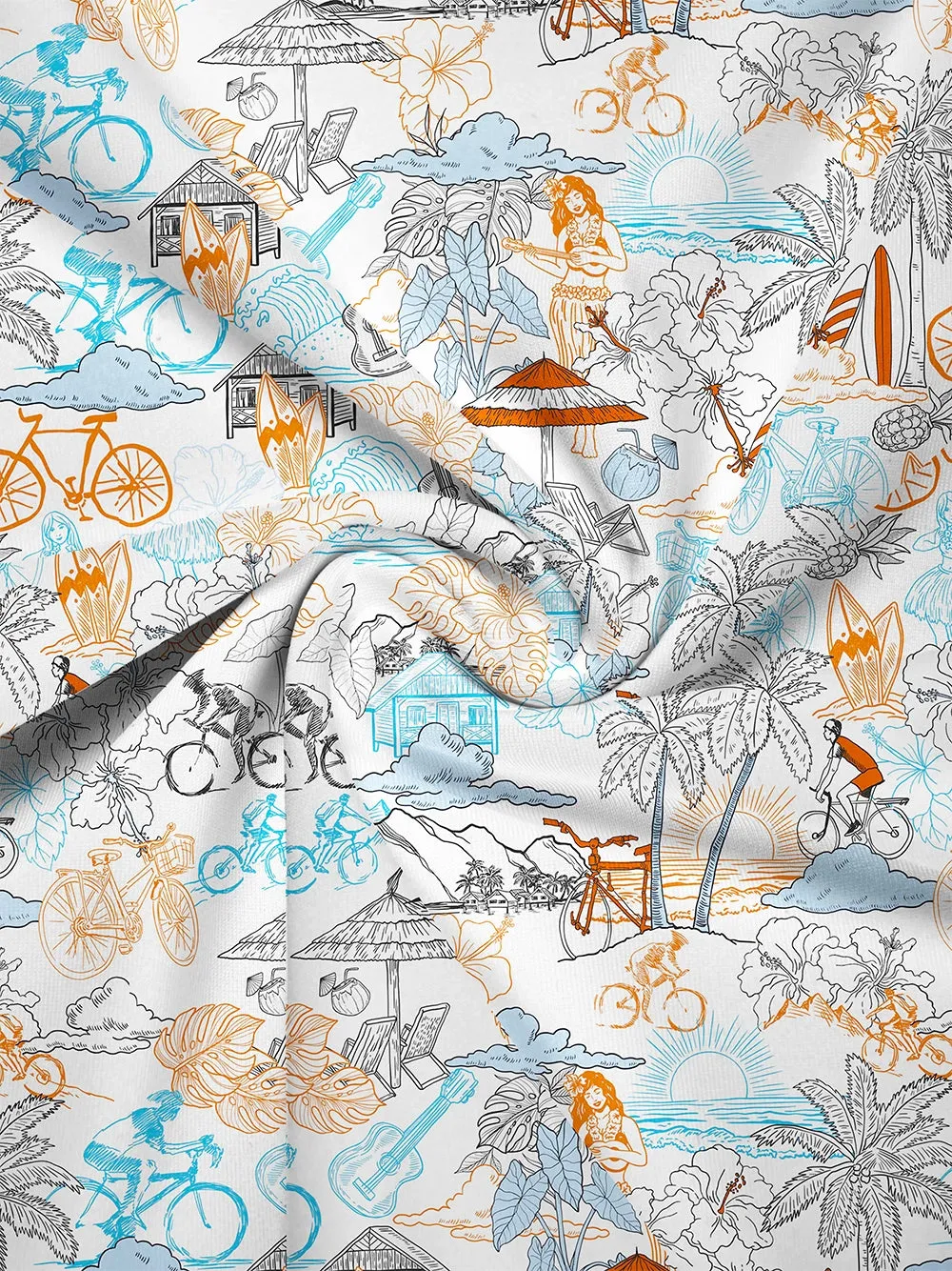 Orionride Hawaiian Style Lightweight Cycling Neck Gaiter sold by Orionride product image thumbnail 4