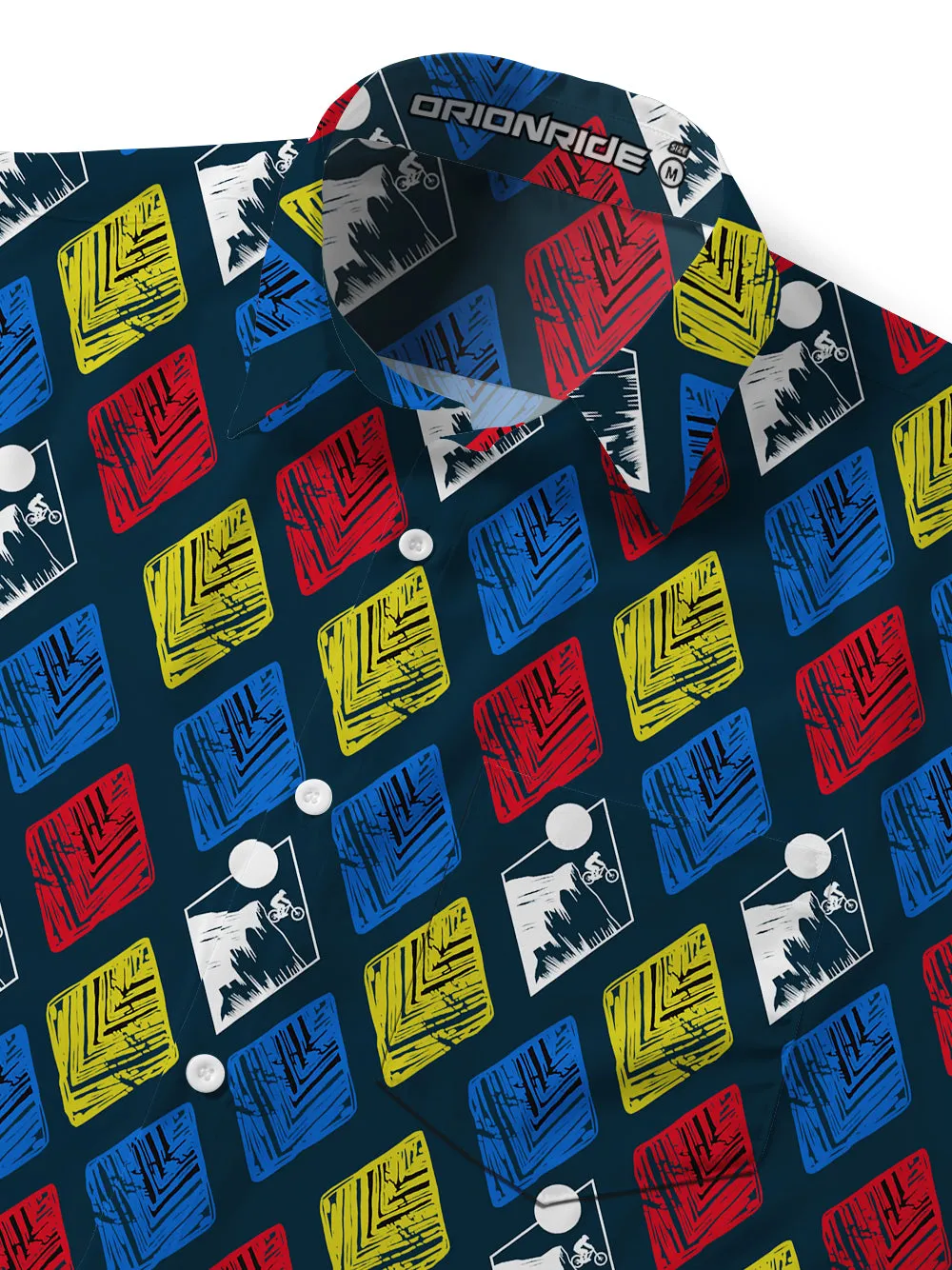 Orionride Artistic Diamond Grid Zipper Pockets Ultra Lightweight Short Sleeves Gravel Shirt sold by Orionride product image thumbnail 4