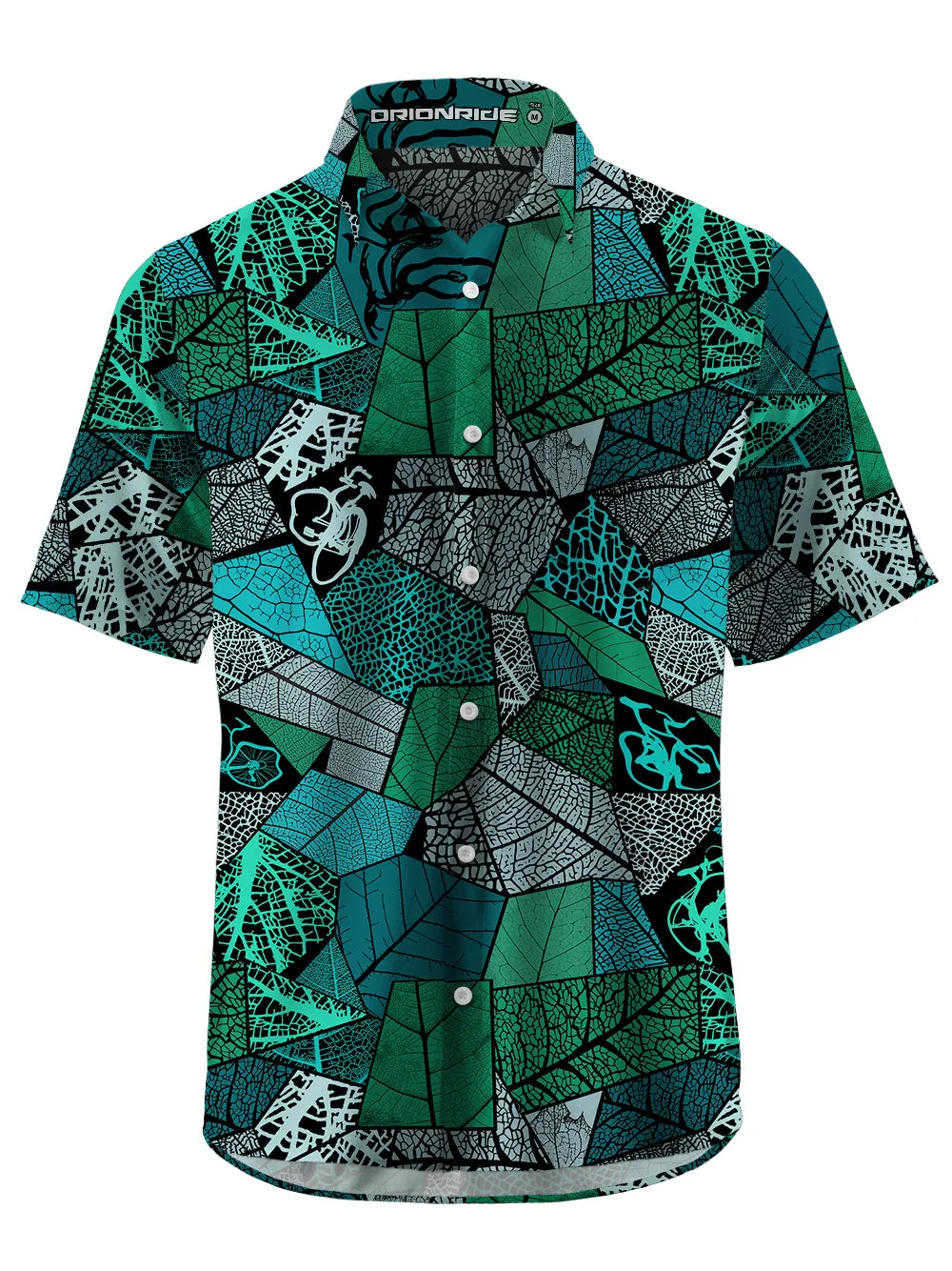 Orionride Leaf Stitching Bicycle Zipper Pockets Ultra Lightweight Short Sleeves Gravel Shirt sold by Orionride