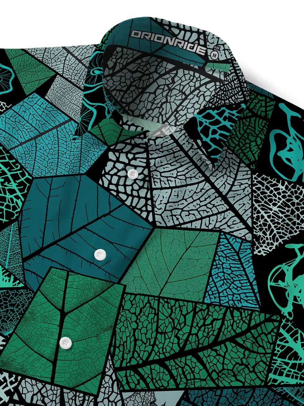 Orionride Leaf Stitching Bicycle Zipper Pockets Ultra Lightweight Short Sleeves Gravel Shirt sold by Orionride product image thumbnail 4