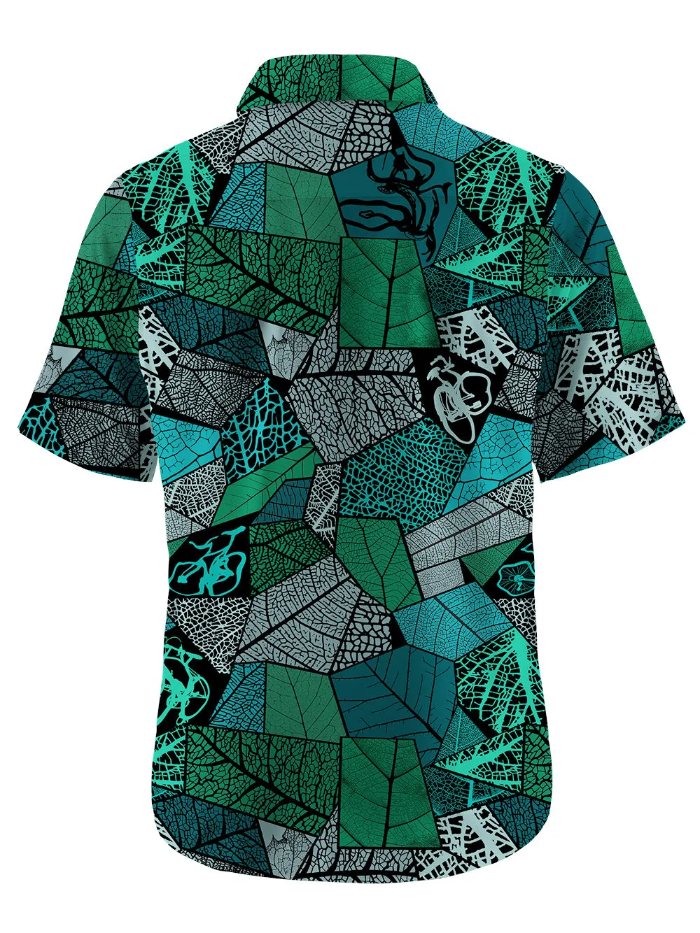 Orionride Leaf Stitching Bicycle Zipper Pockets Ultra Lightweight Short Sleeves Gravel Shirt sold by Orionride product image thumbnail 3