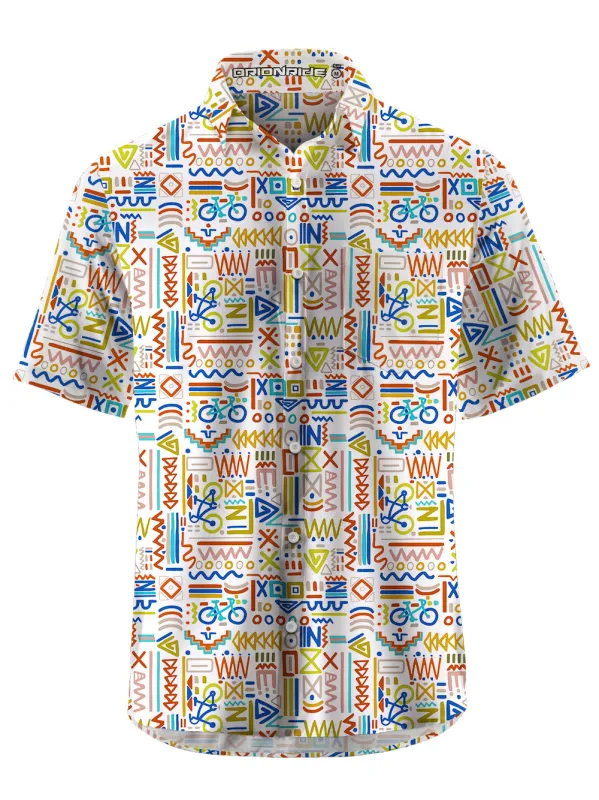 Orionride Line Bicycle Zipper Pockets Ultra Lightweight Short Sleeves Gravel Shirt sold by Orionride