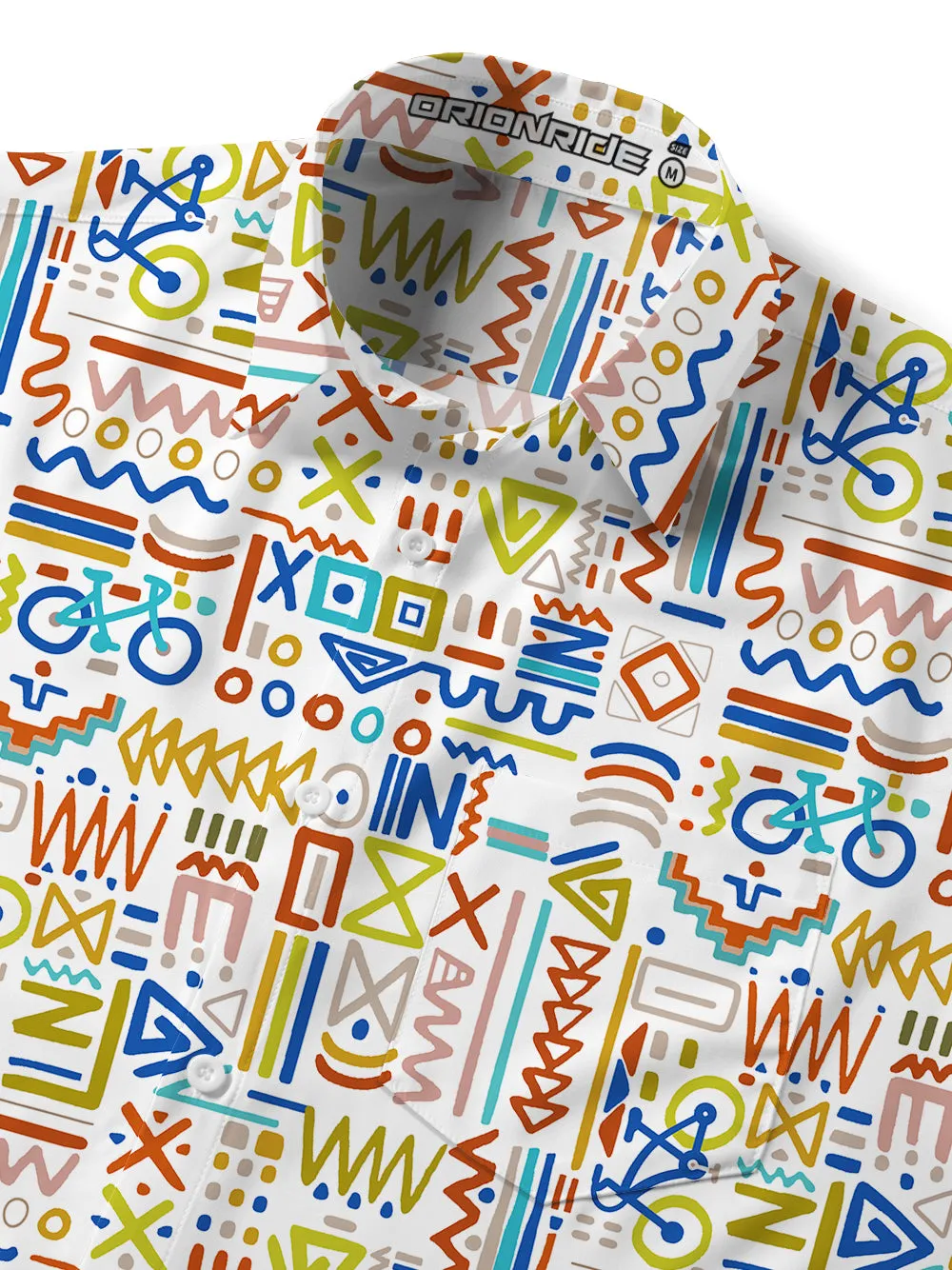 Orionride Line Bicycle Zipper Pockets Ultra Lightweight Short Sleeves Gravel Shirt sold by Orionride product image thumbnail 5