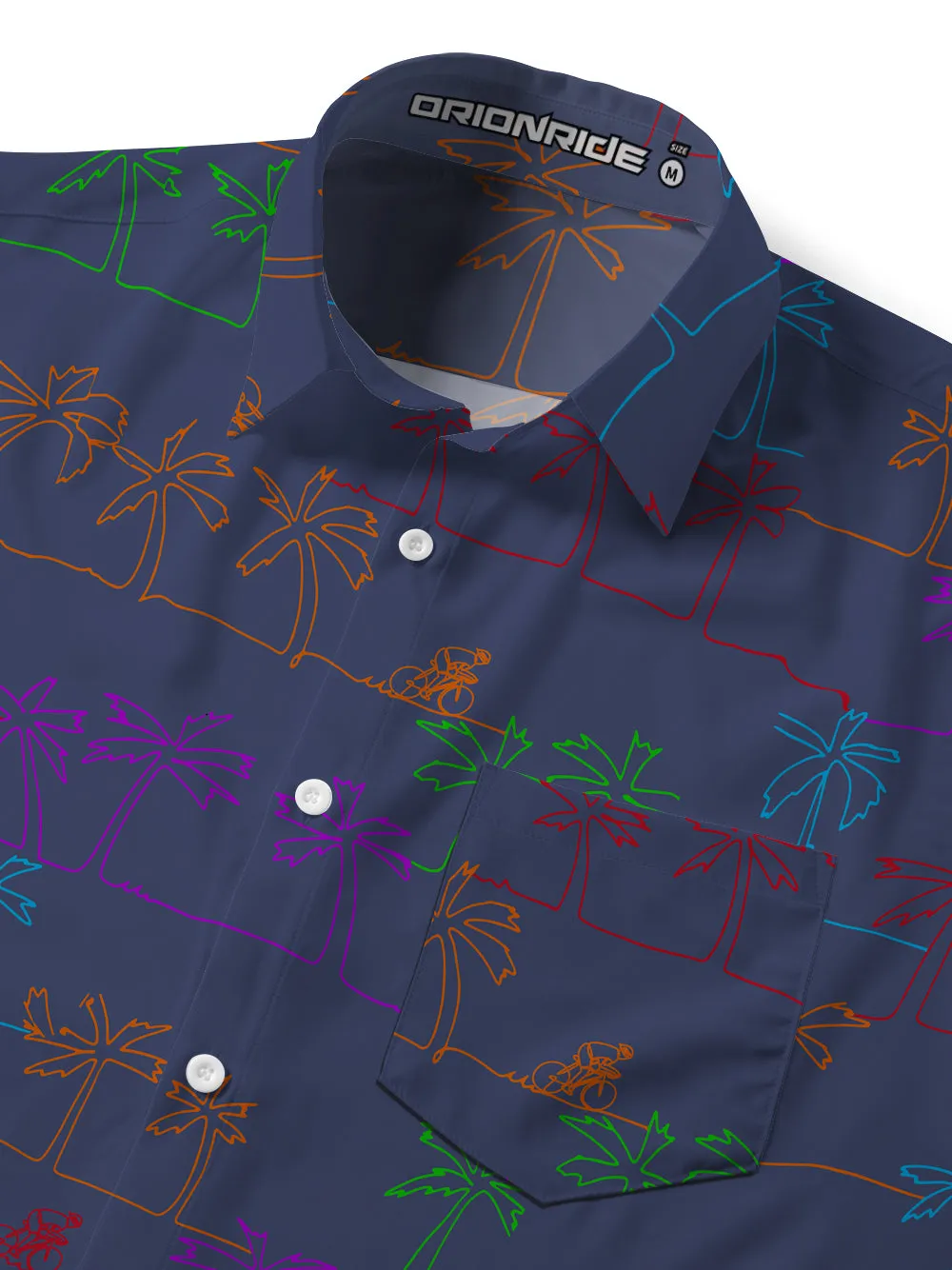 Orionride Color Lines Zipper Pockets Ultra Lightweight Short Sleeves Gravel Shirt sold by Orionride product image thumbnail 4