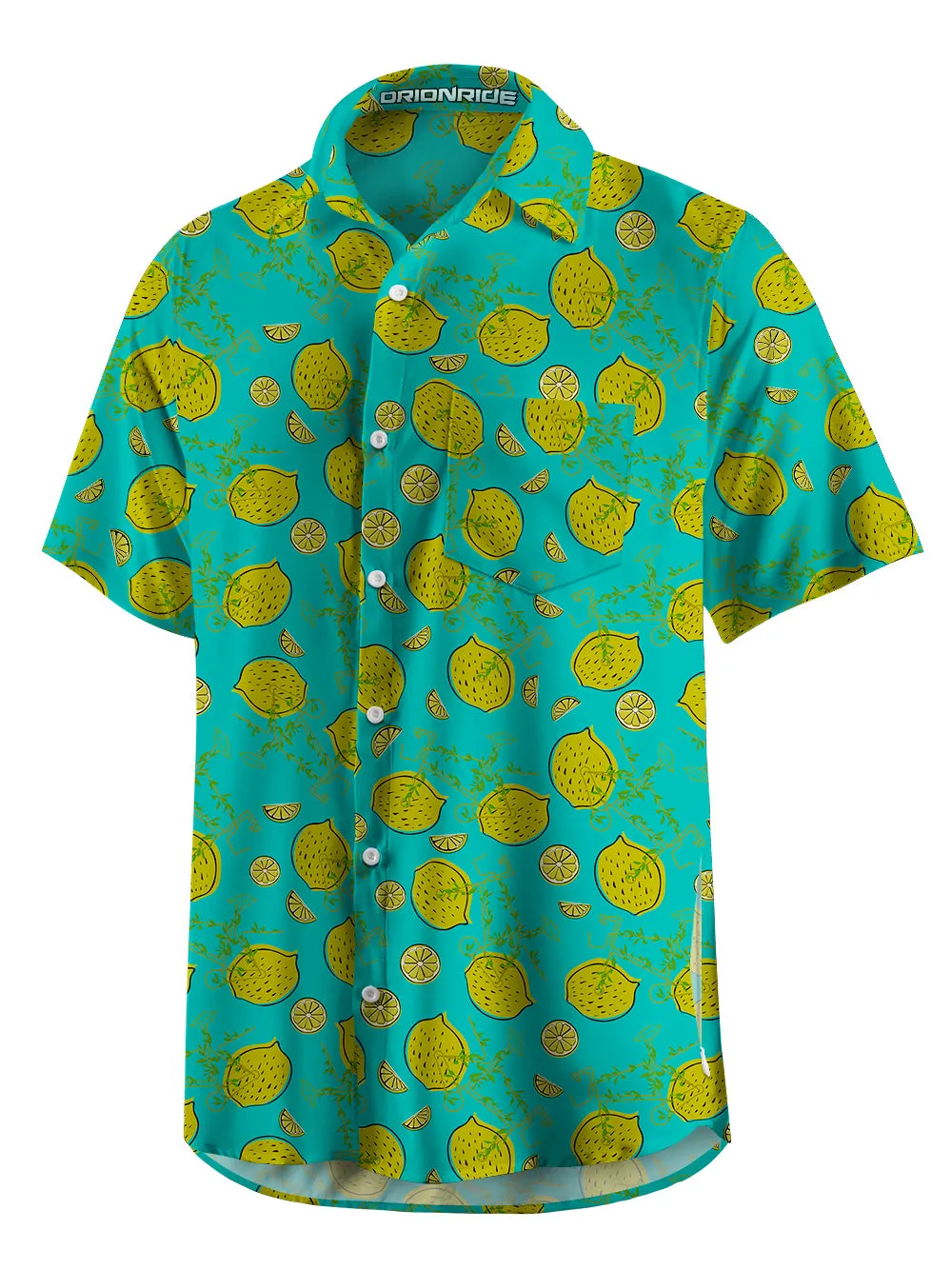 Orionride Lemon Bike Zipper Pockets Ultra Lightweight Short Sleeves Gravel Shirt sold by Orionride product image thumbnail 2