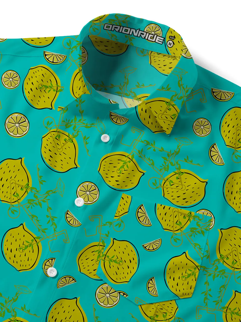 Orionride Lemon Bike Zipper Pockets Ultra Lightweight Short Sleeves Gravel Shirt sold by Orionride product image thumbnail 4