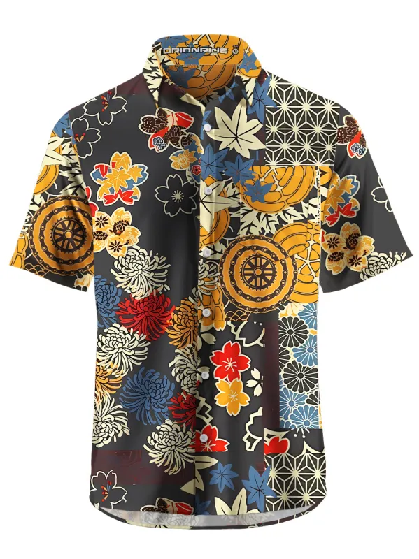 Orionride Unique Gear Flower Zipper Pockets Ultra Lightweight Short Sleeves Gravel Shirt sold by Orionride