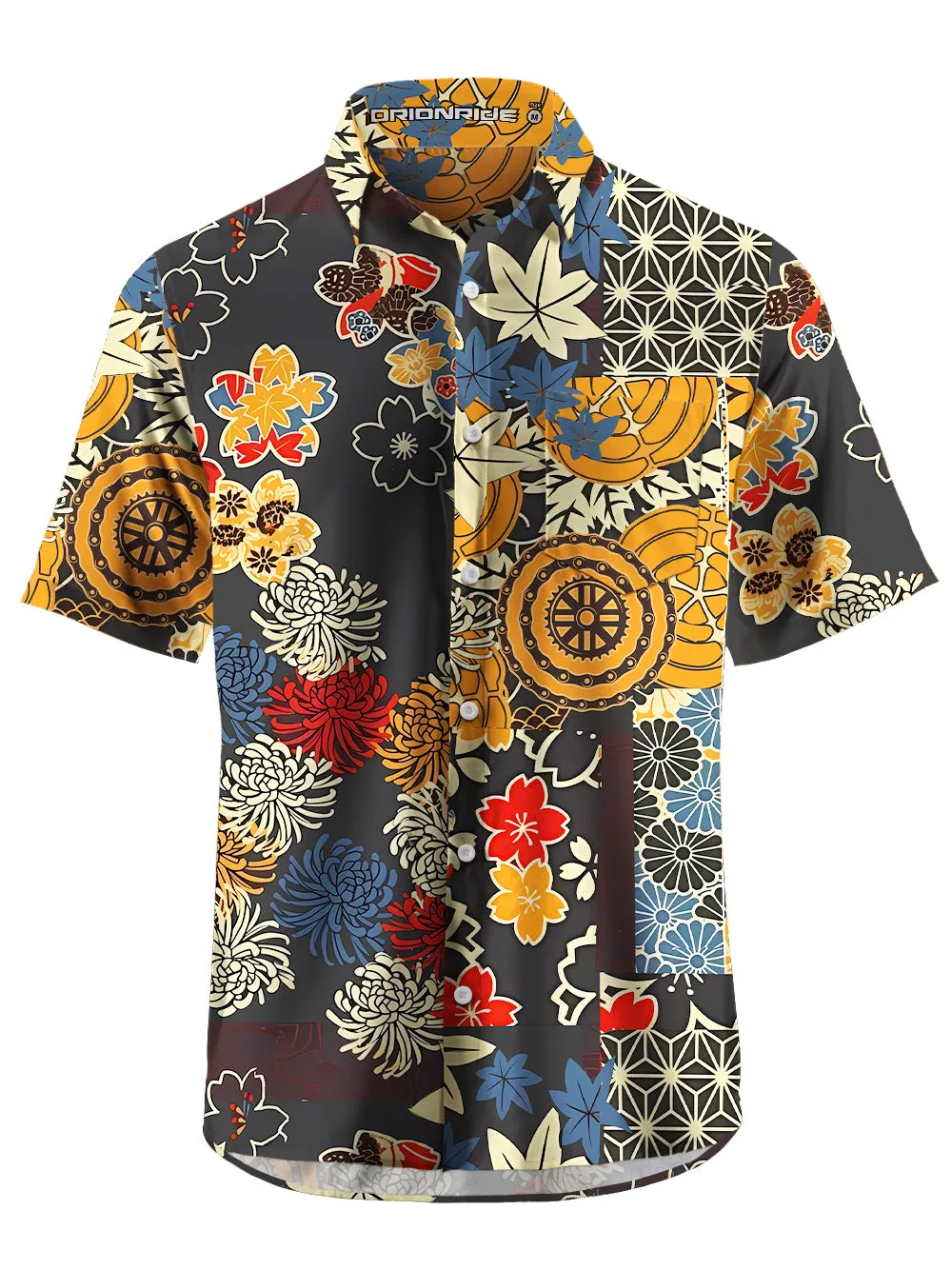 Orionride Unique Gear Flower Zipper Pockets Ultra Lightweight Short Sleeves Gravel Shirt sold by Orionride