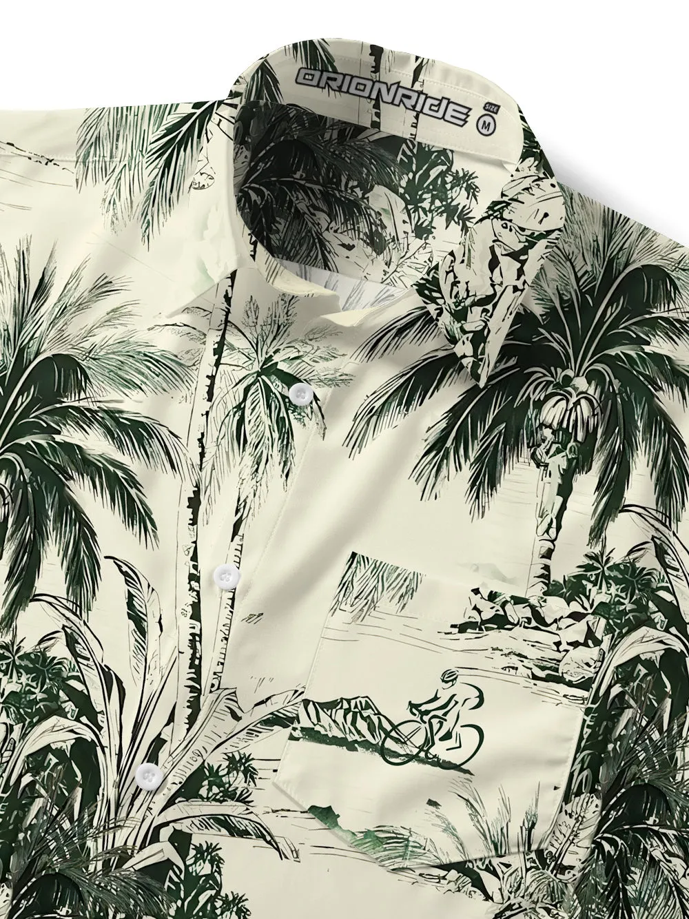 Orionride Island Bicycles Zipper Pockets Ultra Lightweight Short Sleeves Gravel Shirt sold by Orionride product image thumbnail 4