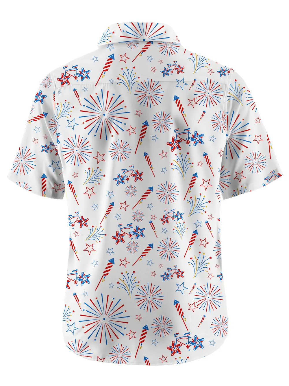 Orionride Cycling Fireworks Zipper Pockets Ultra Lightweight Short Sleeves Gravel Shirt sold by Orionride product image thumbnail 3