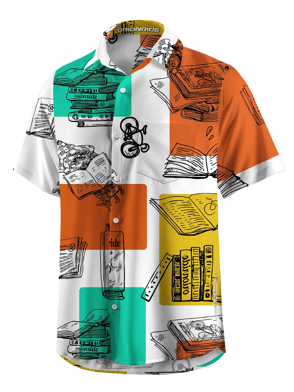 Orionride Books And Cycling Zipper Pockets Ultra Lightweight Short Sleeves Gravel Shirt sold by Orionride product image thumbnail 2