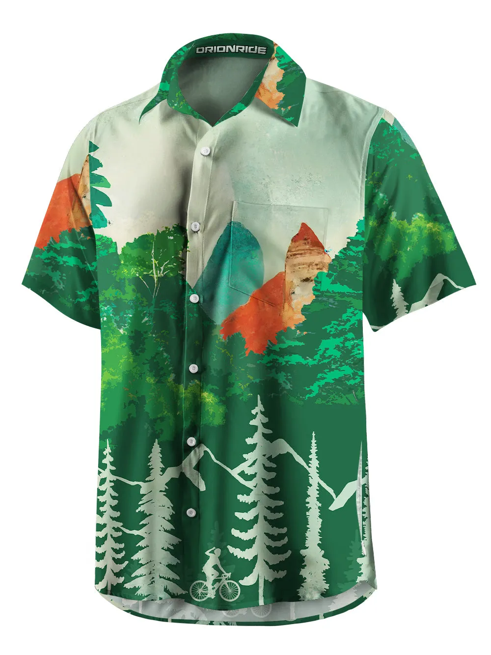 Orionride Wonderful Journey Zipper Pockets Ultra Lightweight Short Sleeves Gravel Shirt sold by Orionride product image thumbnail 2