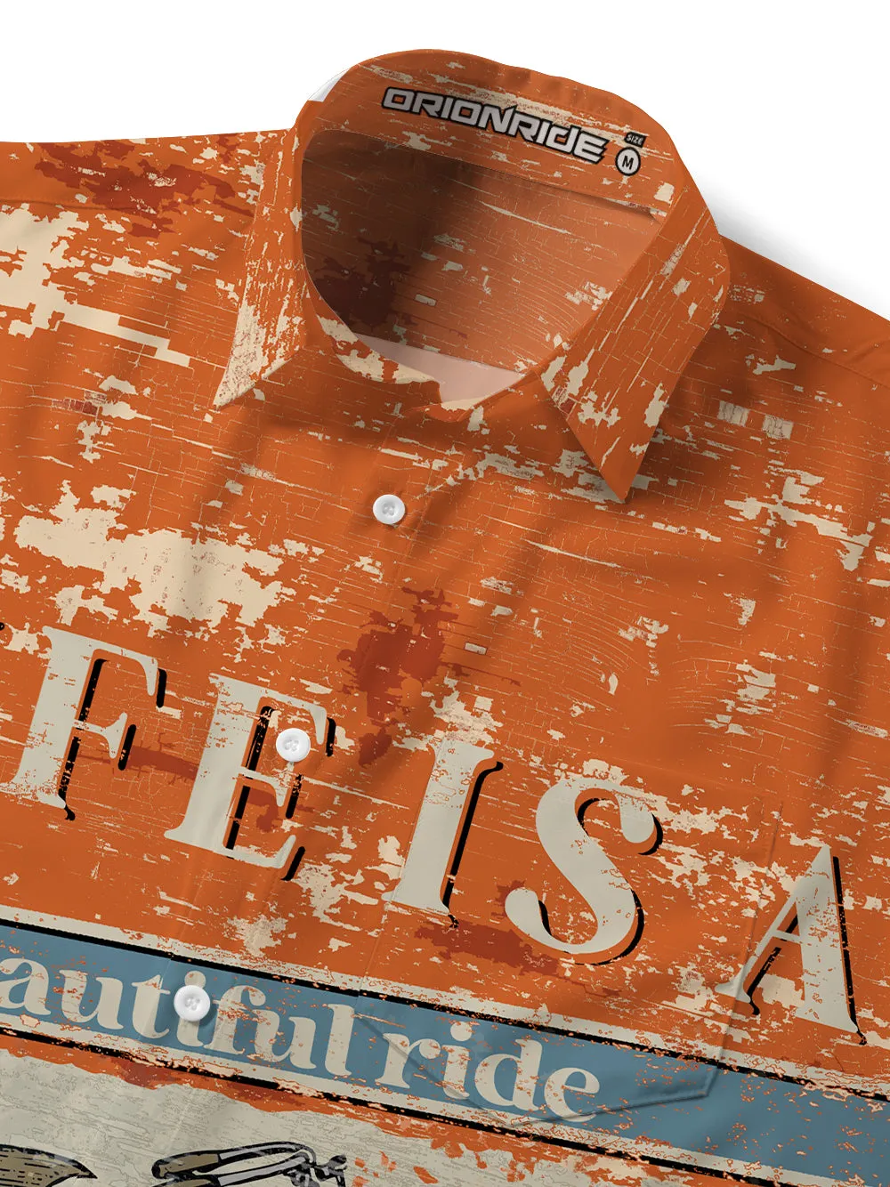 Orionride Beautiful Ride Zipper Pockets Ultra Lightweight Short Sleeves Gravel Shirt sold by Orionride product image thumbnail 4