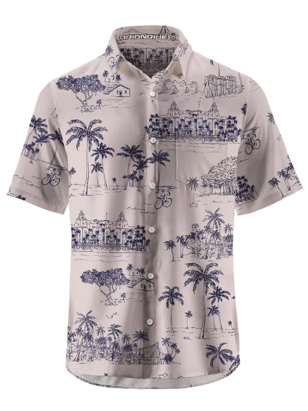 Orionride Island Cycling Zipper Pockets Ultra Lightweight Short Sleeves Gravel Shirt sold by Orionride