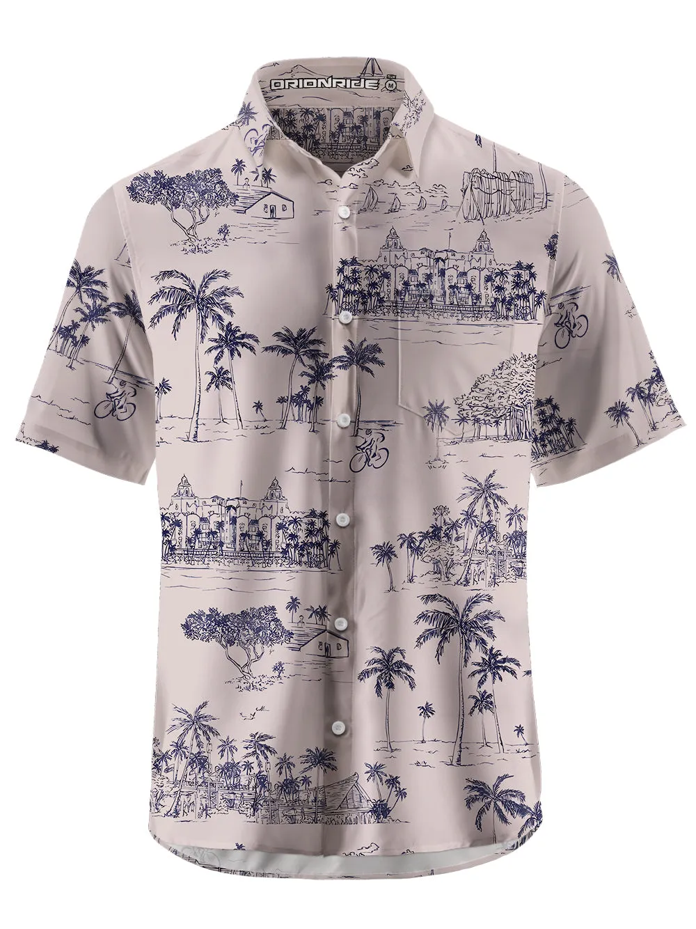 Orionride Island Cycling Zipper Pockets Ultra Lightweight Short Sleeves Gravel Shirt sold by Orionride