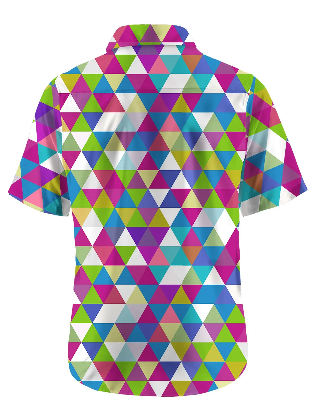 Orionride Colored Triangles Zipper Pockets Ultra Lightweight Short Sleeves Gravel Shirt sold by Orionride product image thumbnail 3