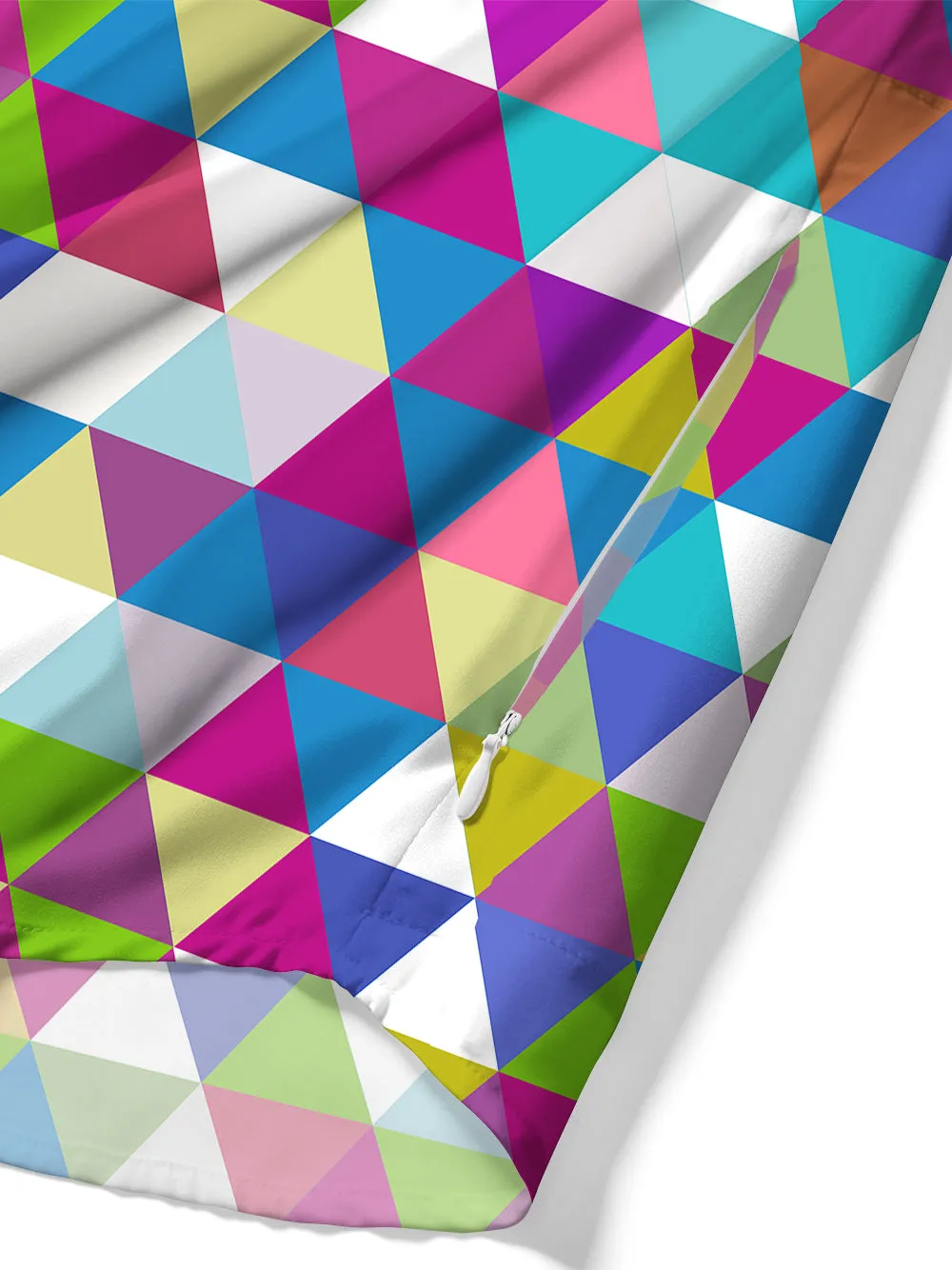 Orionride Colored Triangles Zipper Pockets Ultra Lightweight Short Sleeves Gravel Shirt sold by Orionride product image thumbnail 5